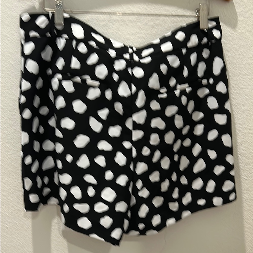 ANN TAYLOR Black and White Polka Dot Women's Shorts - Picture 8 of 9